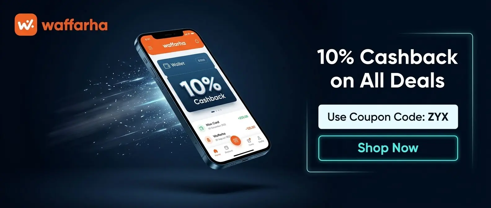 Waffarha Coupon Code & Online Deals Discount Promo Code Offers Banner