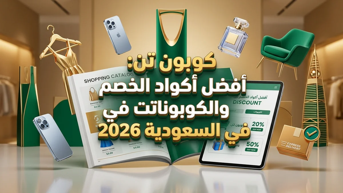 انقر لتكبير الصورة بانر دليل أكواد خصم السعودية 2026 باللغة العربية