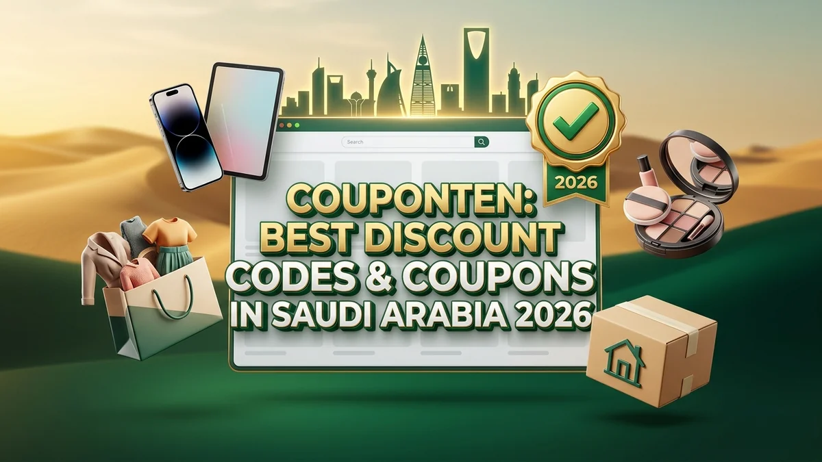 Saudi Arabia Best Discount Codes and Coupons Banner 2026 in English